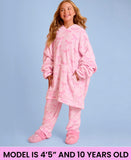 Omg Fleece Oversized Bow Printed Hoodie