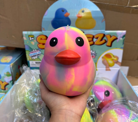 Jumbo Tie Dye Rubber Duck