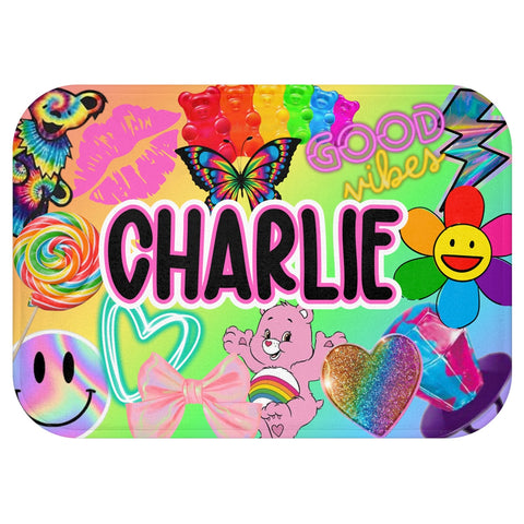 Custom Personalized Name Camp Floor Mat