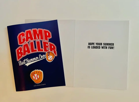 Camp Card  Camp Baller With LED Baseball Shoe Charm