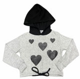 Rock Candy Grey With Black Heart Hazzi Hoodie Or Pants