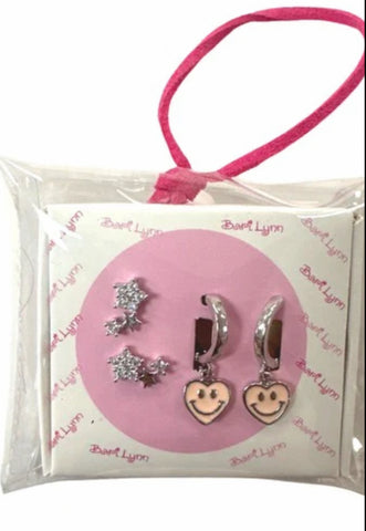 Bari Lynn Smiley Face And Stars Earrings