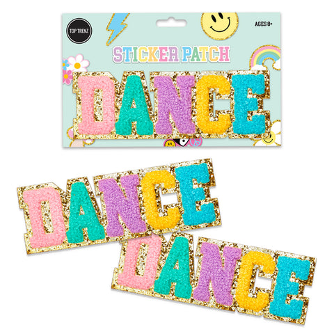 Top Trenz Dance Chenille Sticker Patch
