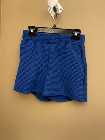 Erge Royal  Crinkled Knit Shorts Or Boxy Top