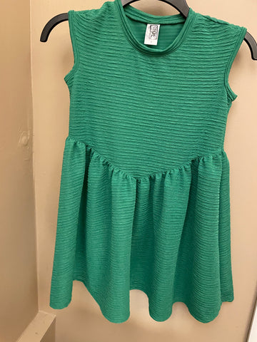 Erge Crinkled Knit Dress Hot Pink Or Kelly Green