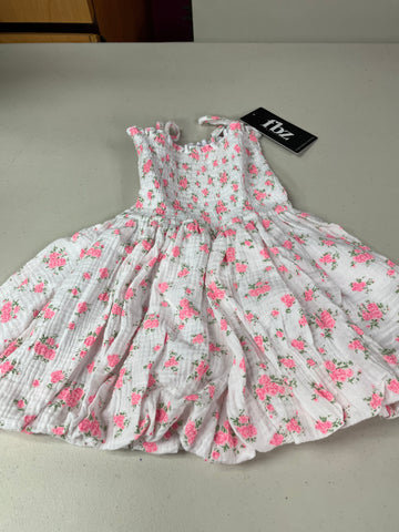 Flowers By Zoe Girl’s Floral Smocked Dress
