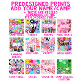 Custom Personalized Camp Name Blanket