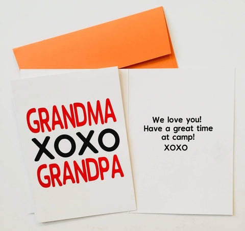 Sunny Marshmallow Grandparents Camp Card