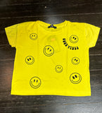 Flowers By Zoe Smiley Good Vibes Yellow Shirt or Shorts