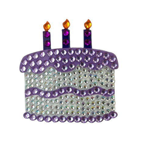 Purple Birthday Cake Stickerbean