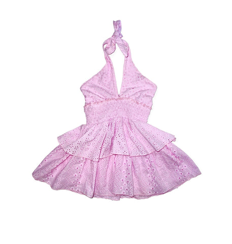 Flowers By Zoe Neon Pink Halter Dress | Glamour Girlz Central Highland Park Flowers By Zoe Neon Pink Halter Dress | Glamour Girlz Central Highland Park