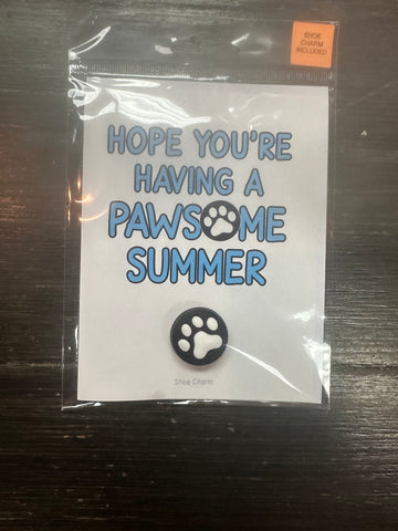 Camp Greeting Cards With Matching Shoe   Charm