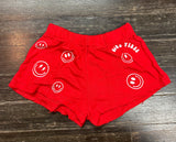 Flowers By Zoe Good Vibes Smiley Red Top Or Shorts