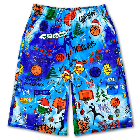 Iscream Corey Paige Holiday Hoops Plush Shorts