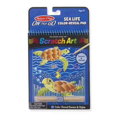 Sealife Color-Reveal Scratch Art Pad