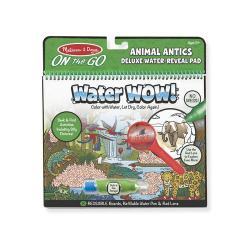 Melissa & Doug Water Wow Animal Antics Deluxe Water Reveal Pad
