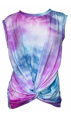 Erge Sherbert Pink/Blue/Lavender Tie Dye Tee, Tank or Shorts