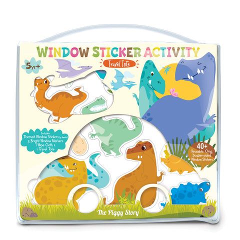 Window Sticker Activity Tote-Dinosaur World