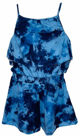 Erge Deepsea Blue Tie Dye Romper