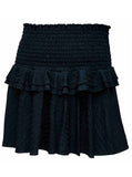 Erge Black Boxy Tee or Ruffle Skirt