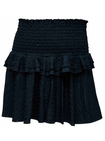 Erge Black Boxy Tee or Ruffle Skirt