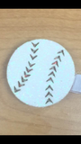 Wee Ones Baseball Sequin Hair Clip