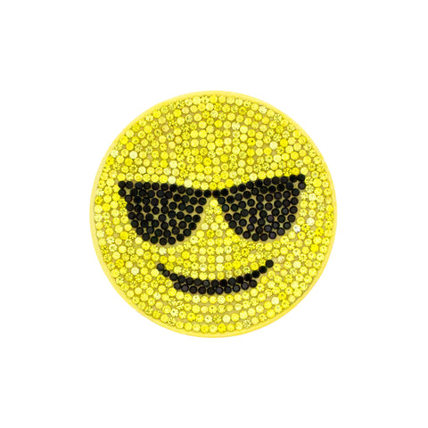 Wee Ones Large Crystal Bling Sunglasses Emoji Hair Clip