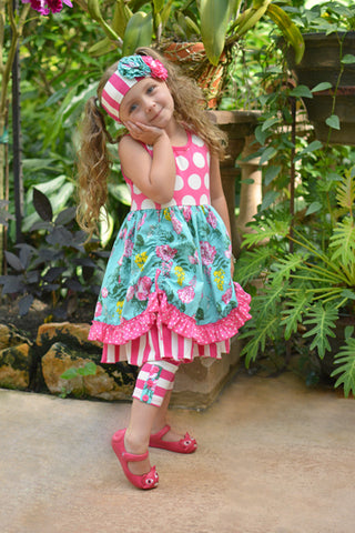 Serendipity Drawstring Dress And Capris