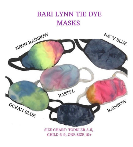Bari Lynn Tie Dye Masks