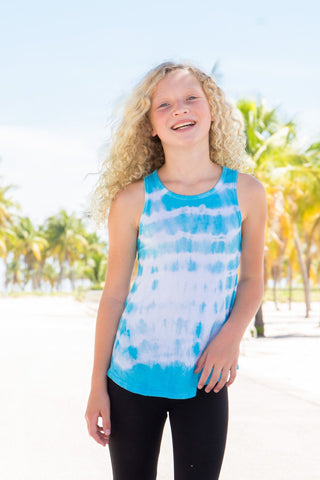 Under The Boardwalk Tie Dye Bow Back  Tank