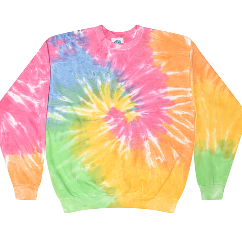 Eternity Tie Dye Crew Neck Fleece Sweathshirt