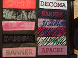 Custom Camp Headbands!  Create your own! Choose 1 color Rhinestones or Glitter!