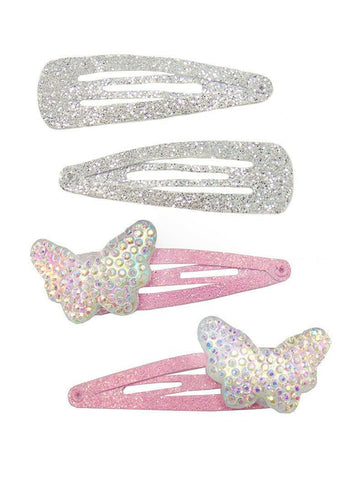 Fluttering Butterfly Hair Clips