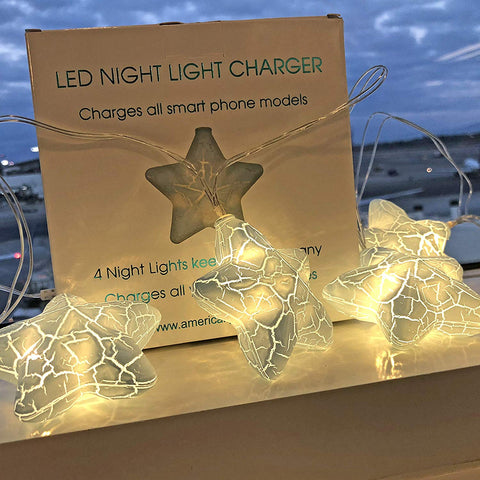 Star Led Night Light Phone Charger