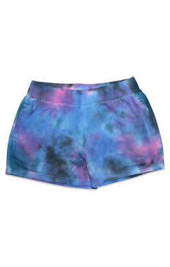 Candy Pink Galaxy Tie Dye Shorts