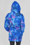 Candy Pink Galaxy Tie Dye Hoodie Dress