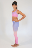 Candy Pink Ombre Lilac/Pink Crop Top
