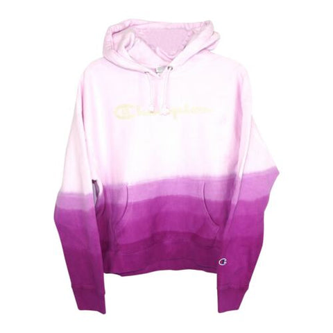 Champion Women's Reverse Weave Ombre Dip Dye Tonal Spray Berry Hoodie