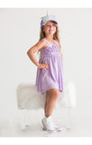 Isobella and Chloe Lavender Flora Dance Dress