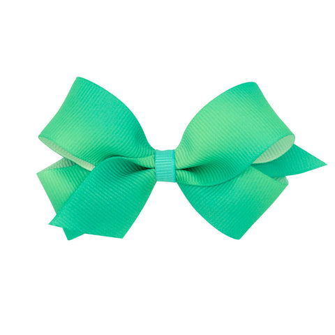 Wee Ones Medium Size Green Ombre Bow | Glamour Girlz Central Highland Park