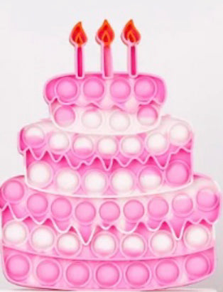 Pink Birthday Cake Pop Fidget