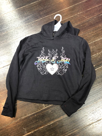 Firehouse Black Rock N Roll Flames Hoodie or Joggers