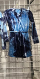 Erge velvet tie dye dress