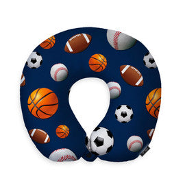 Top Trenz Navy Sports Travel Neck Pillow