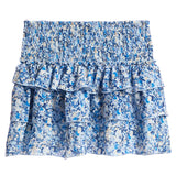 Flowers By Zoe Blue Floral Ruffle Top Or Skirt