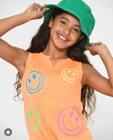 Rock Candy NYC Orange Smiley Tank