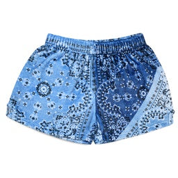 IScream Bandana Denim Plush Shorts