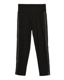 Flowers By Zoe Black Pleather Side Zip Up Hoodie or Leggings