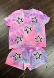 Firehouse Charlie Tie Dye Star Toss Short Sleeve Shirt or Shorts
