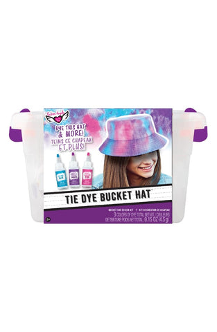 Fashion Angels Neon Tie Dye Bucket Hat Keeper Crate